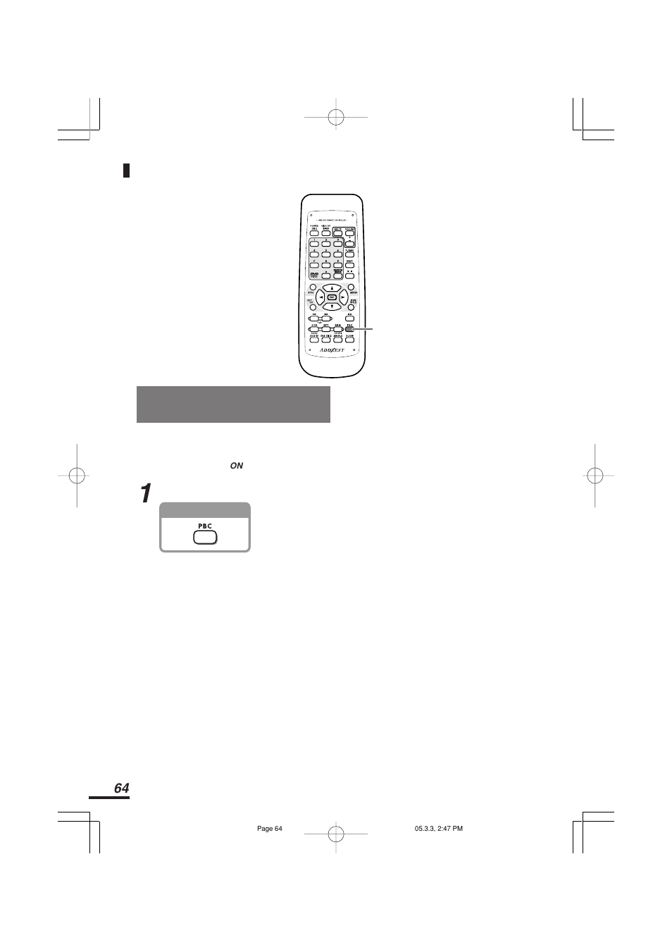 再生操作（pbc）をon/offさせる <リモコン操作のみ | Addzest VXZ755 User Manual | Page 64 / 114