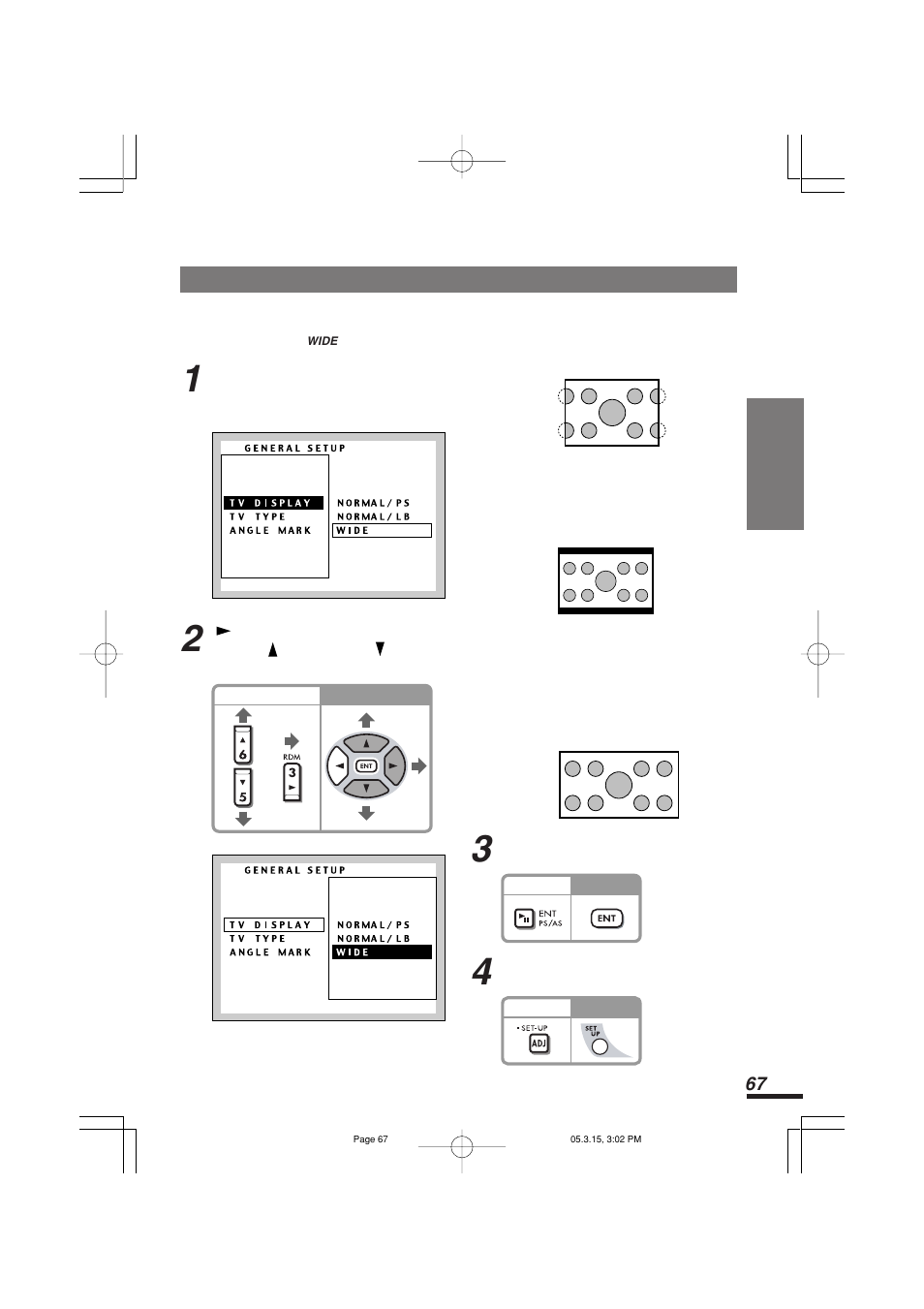画面サイズを設定する（tv display | Addzest VXZ755 User Manual | Page 67 / 114