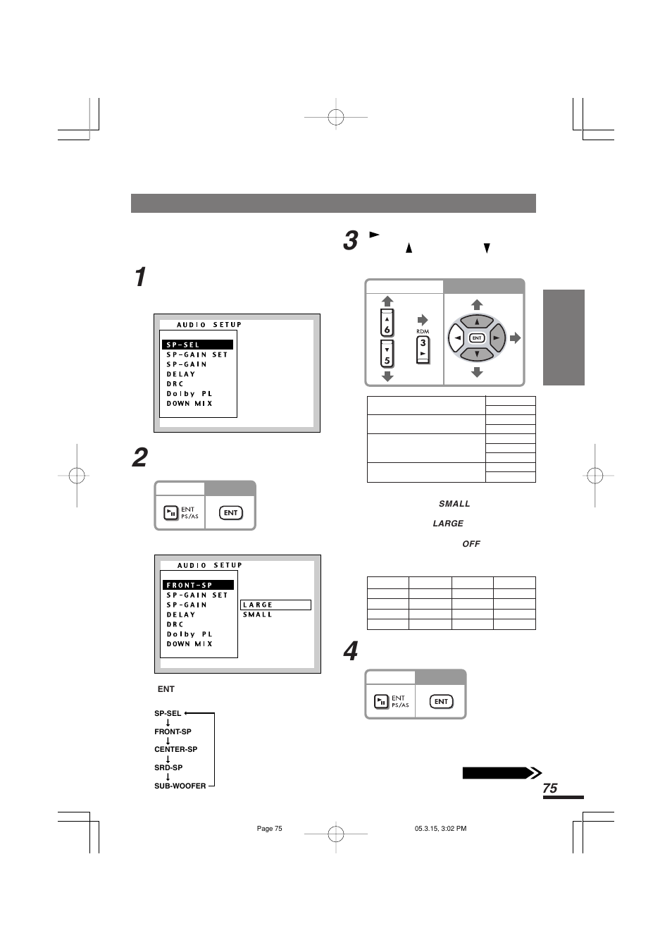 スピーカーの有無を設定する（sp-sel | Addzest VXZ755 User Manual | Page 75 / 114