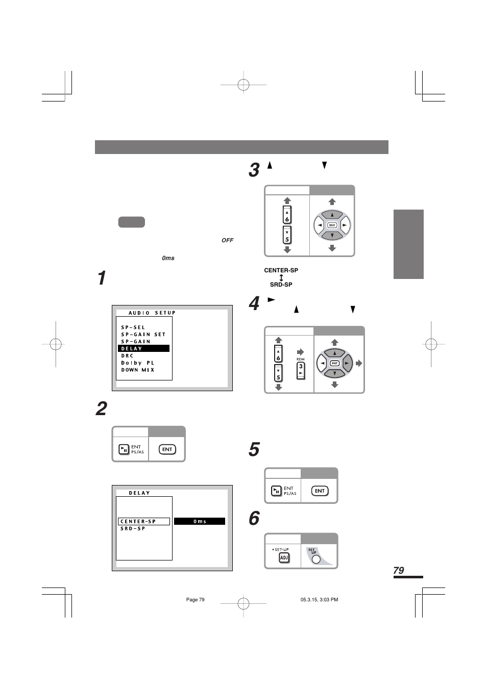 スピーカーのディレイ時間を調整する（delay | Addzest VXZ755 User Manual | Page 79 / 114