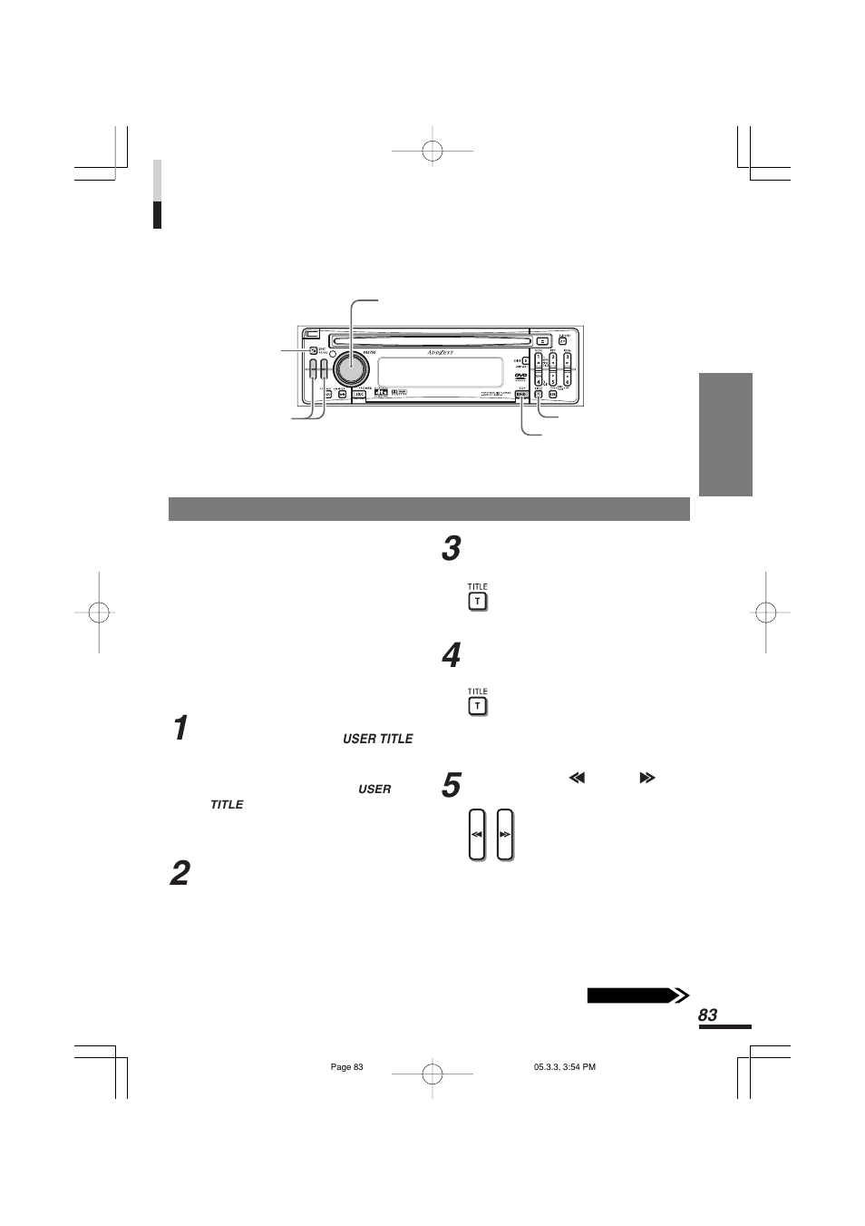 タイトルをつける, タイトルを入力する | Addzest VXZ755 User Manual | Page 83 / 114
