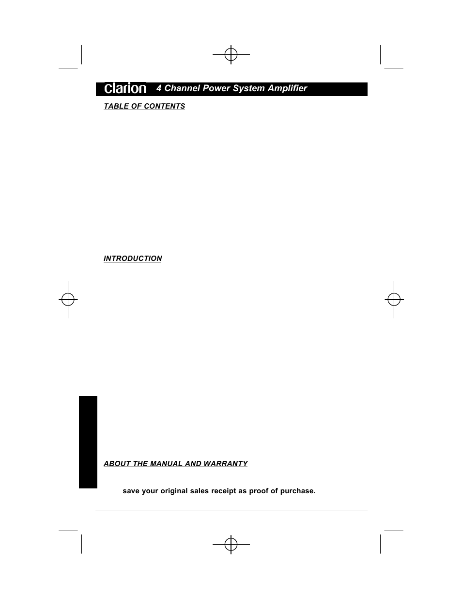 Clarion APX401.4 User Manual | Page 2 / 16