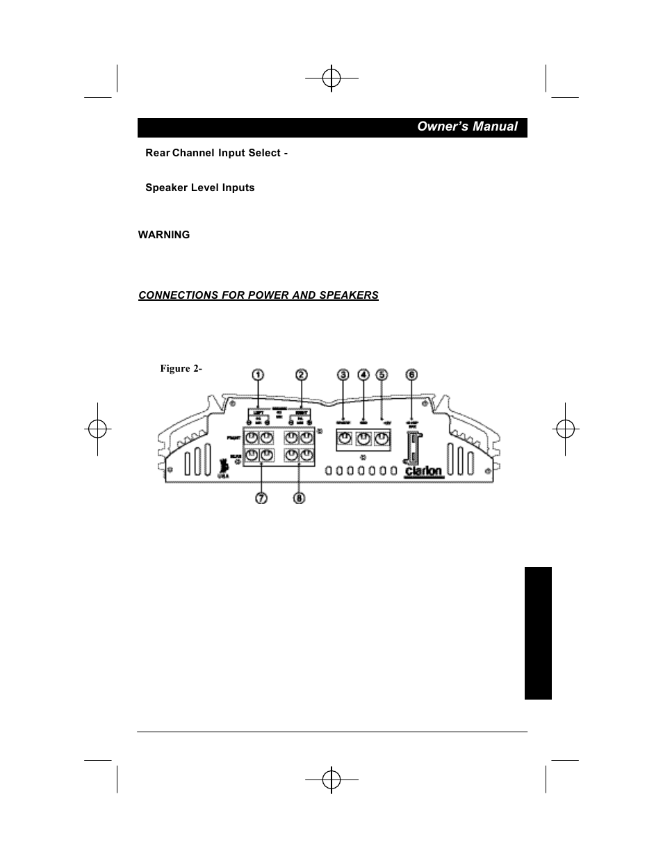 Clarion APX401.4 User Manual | Page 5 / 16