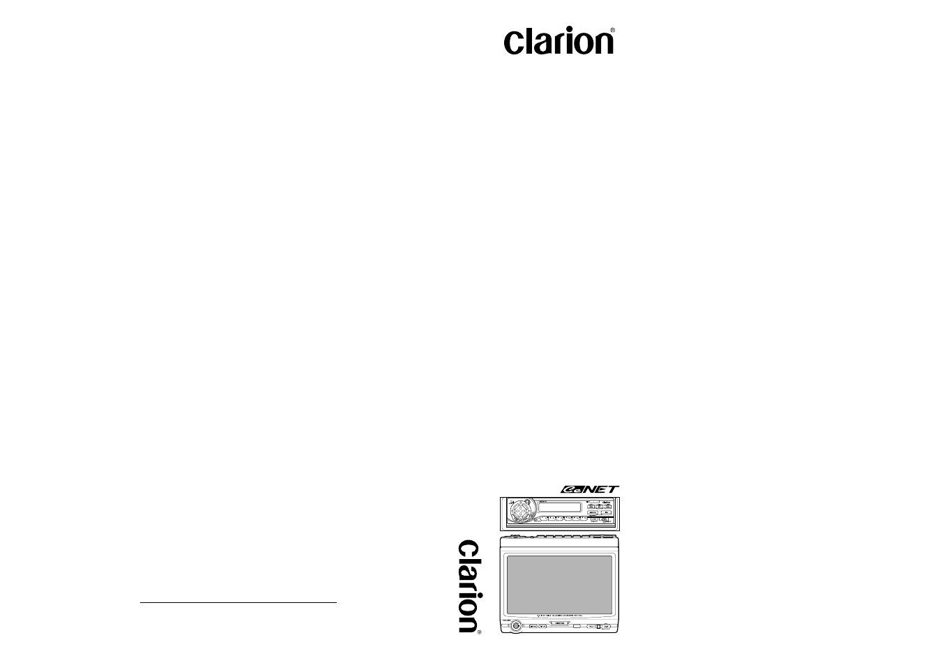 Clarion VRX610 User Manual | 28 pages