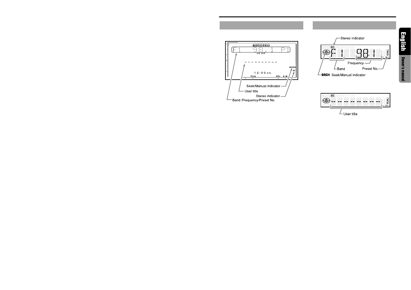 Radio mode display | Clarion VRX610 User Manual | Page 5 / 28