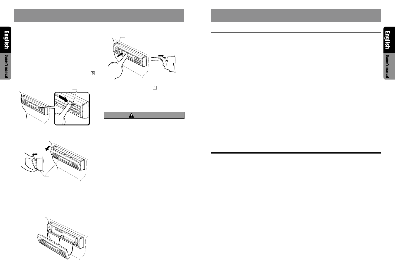 Cautions on handling, Lcd panel/generalities, Cleaning | Caution | Clarion VRX610 User Manual | Page 8 / 28