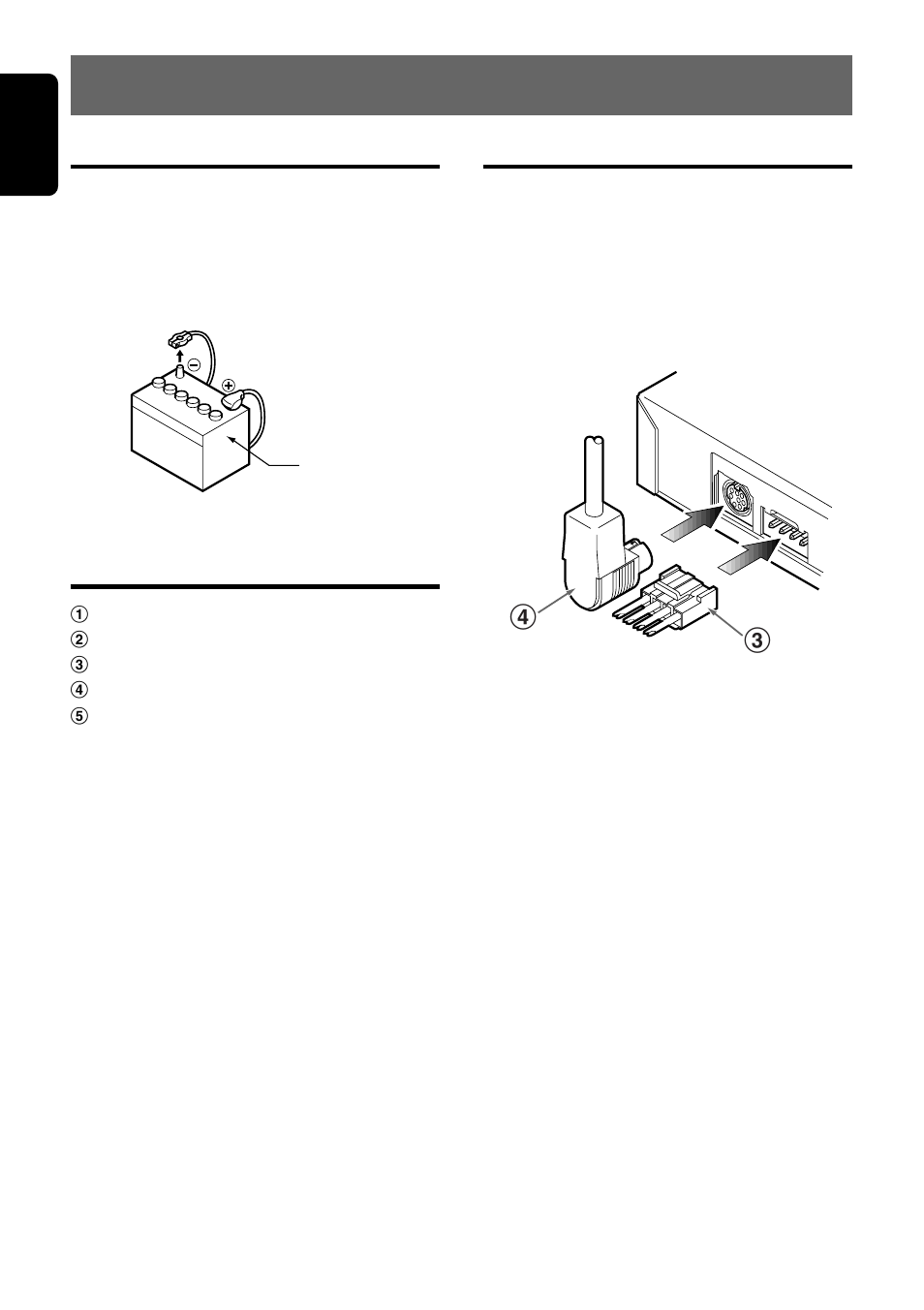 Installation, Before installation, Power supply cord connection | Accessories, English | Clarion SIRIUS DSC920S User Manual | Page 8 / 10