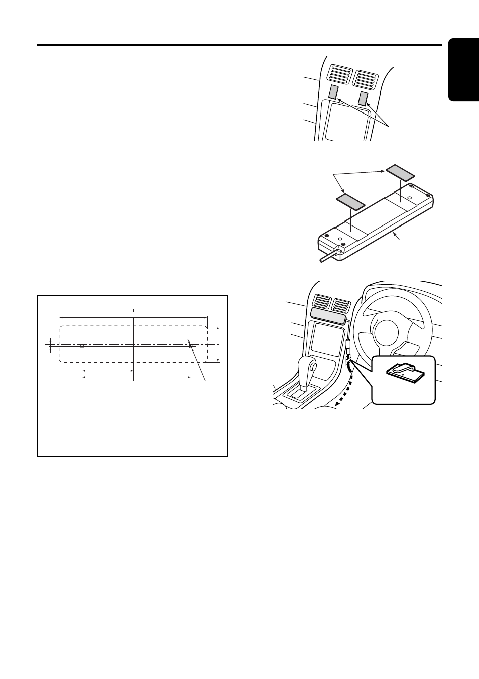 Installation of the control unit, 9english, Installing location | How to install the control unit | Clarion SIRIUS DSC920S User Manual | Page 9 / 10
