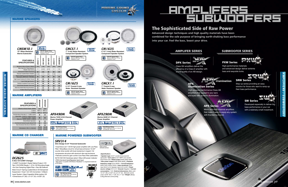 Clarion CM1625 User Manual | 6 pages
