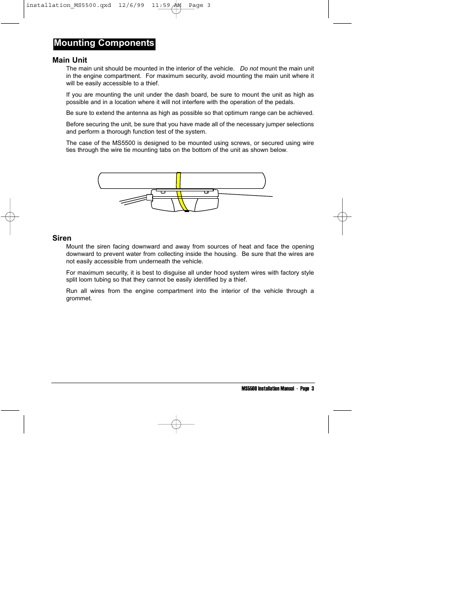 Mounting components | Clarion UNGO MS5500 User Manual | Page 7 / 32