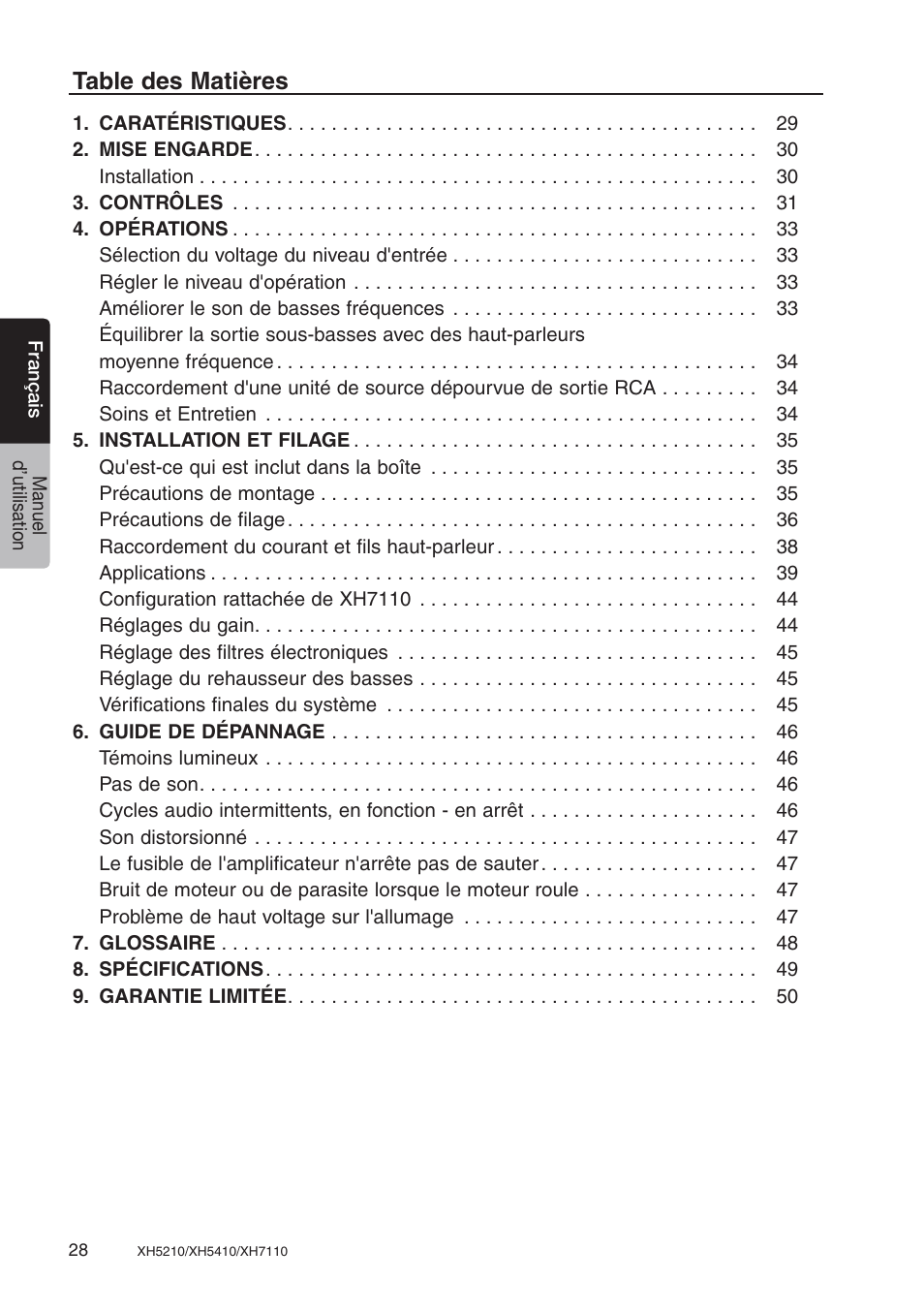 Clarion XH7110 User Manual | Page 28 / 76