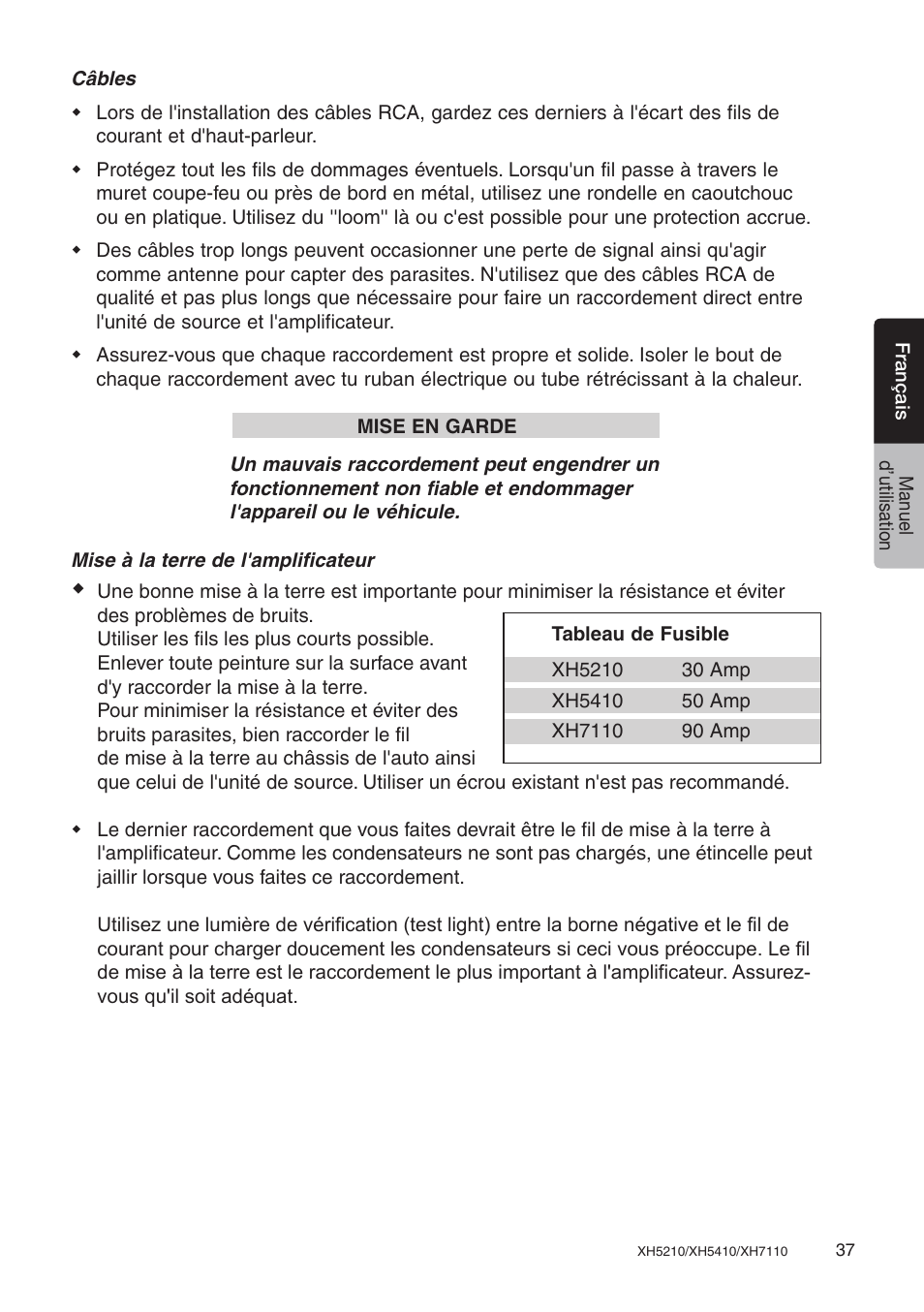 Clarion XH7110 User Manual | Page 37 / 76