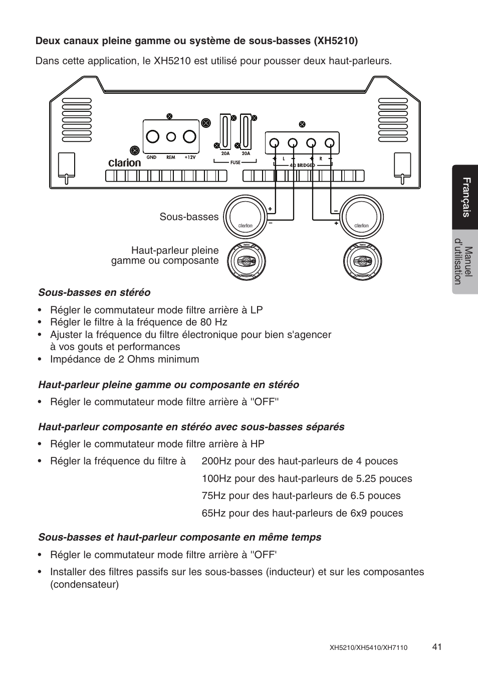 Clarion XH7110 User Manual | Page 41 / 76