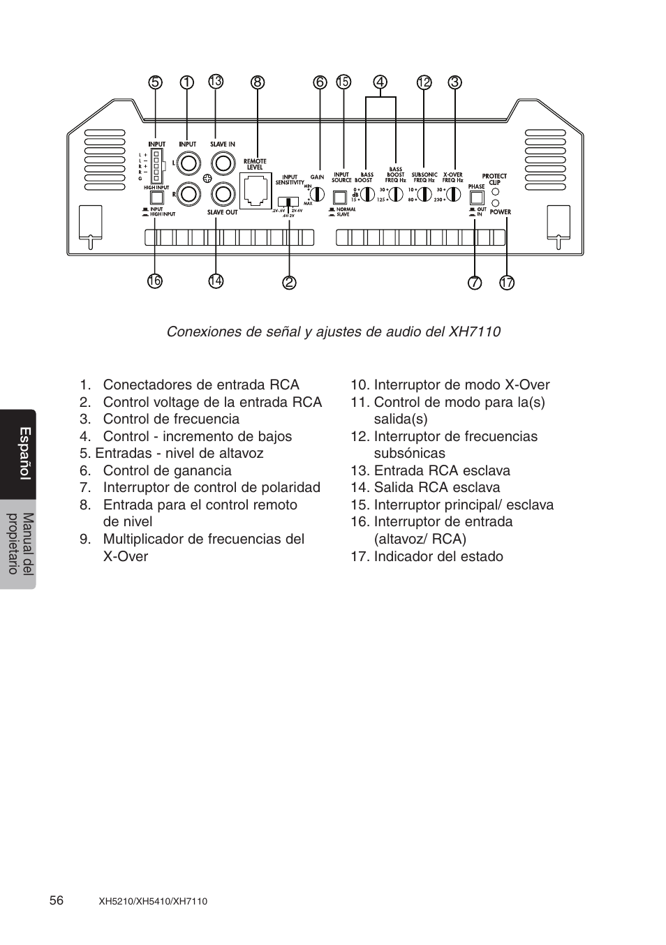 Clarion XH7110 User Manual | Page 56 / 76