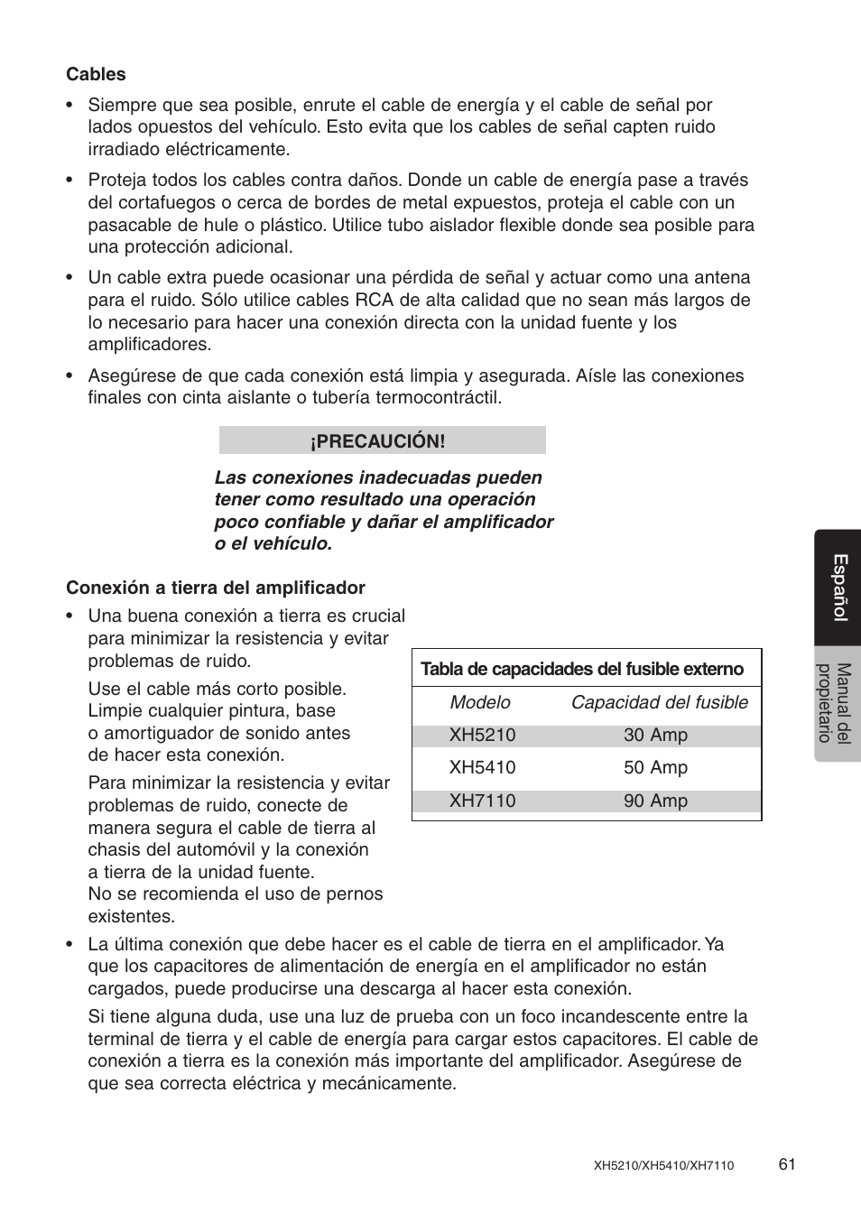 Clarion XH7110 User Manual | Page 61 / 76