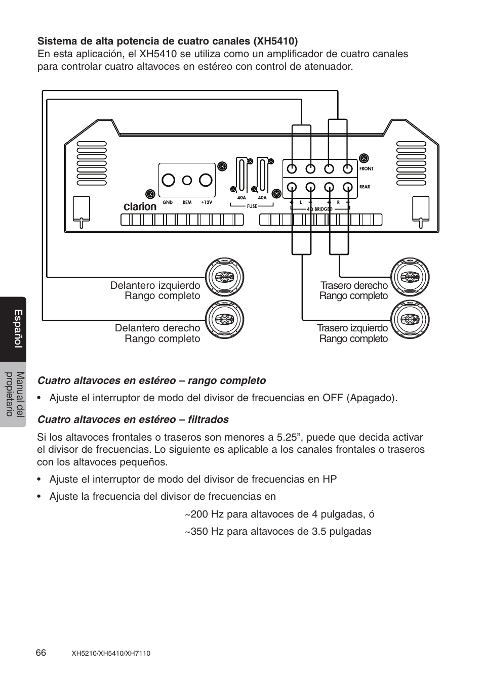 Clarion XH7110 User Manual | Page 66 / 76