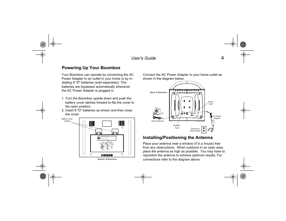 User's guide | Clarion Boombox User Manual | Page 5 / 12