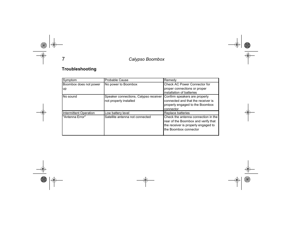 Clarion Boombox User Manual | Page 8 / 12