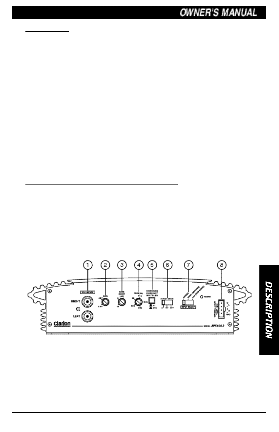 Clarion APX200.2 User Manual | Page 3 / 16