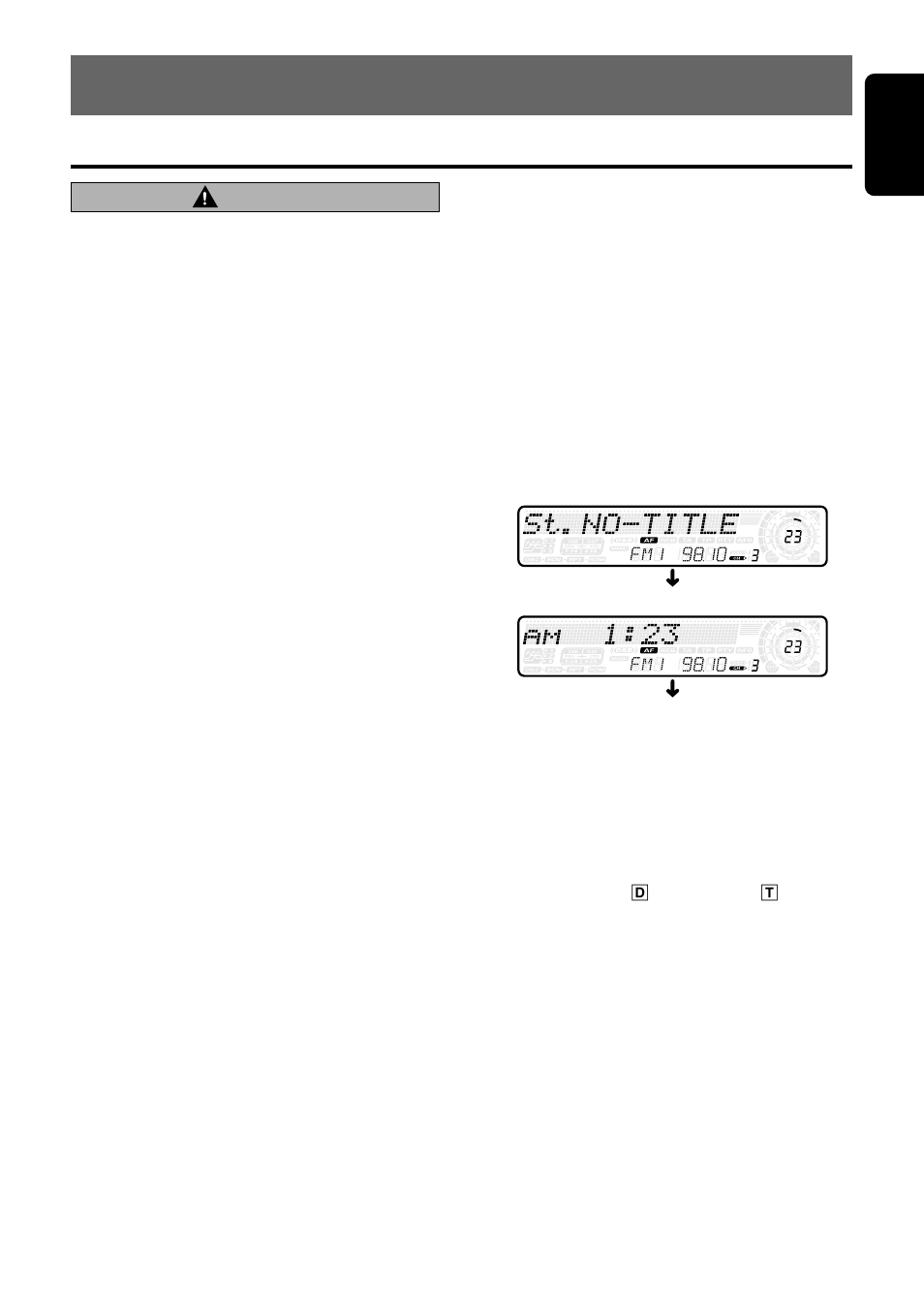 Operations, Basic operations, 13 english | Caution, Turning on/off the power, Selecting a mode, Adjusting the volume, Switching the display | Clarion DXZ825 User Manual | Page 7 / 34