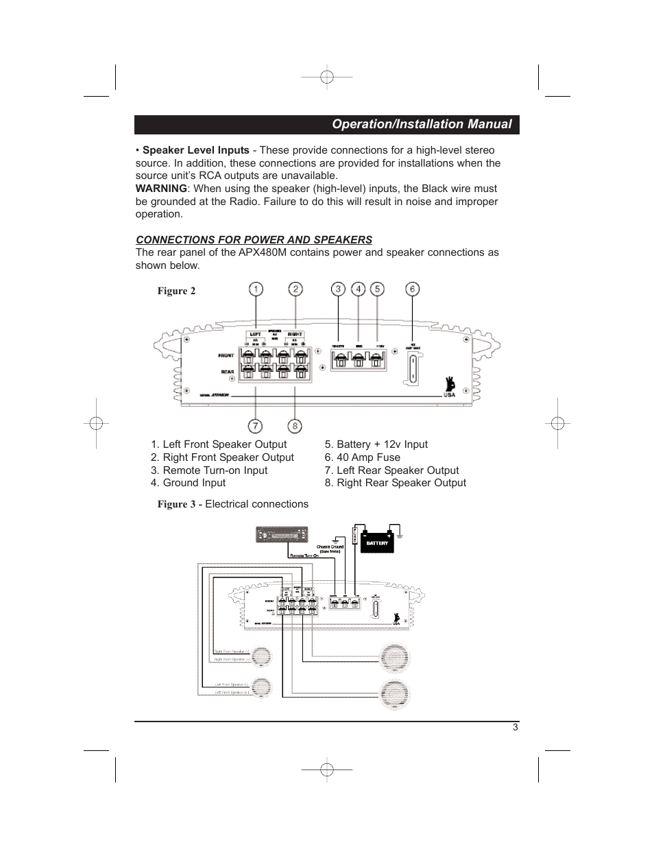 Clarion APX480M User Manual | Page 5 / 16