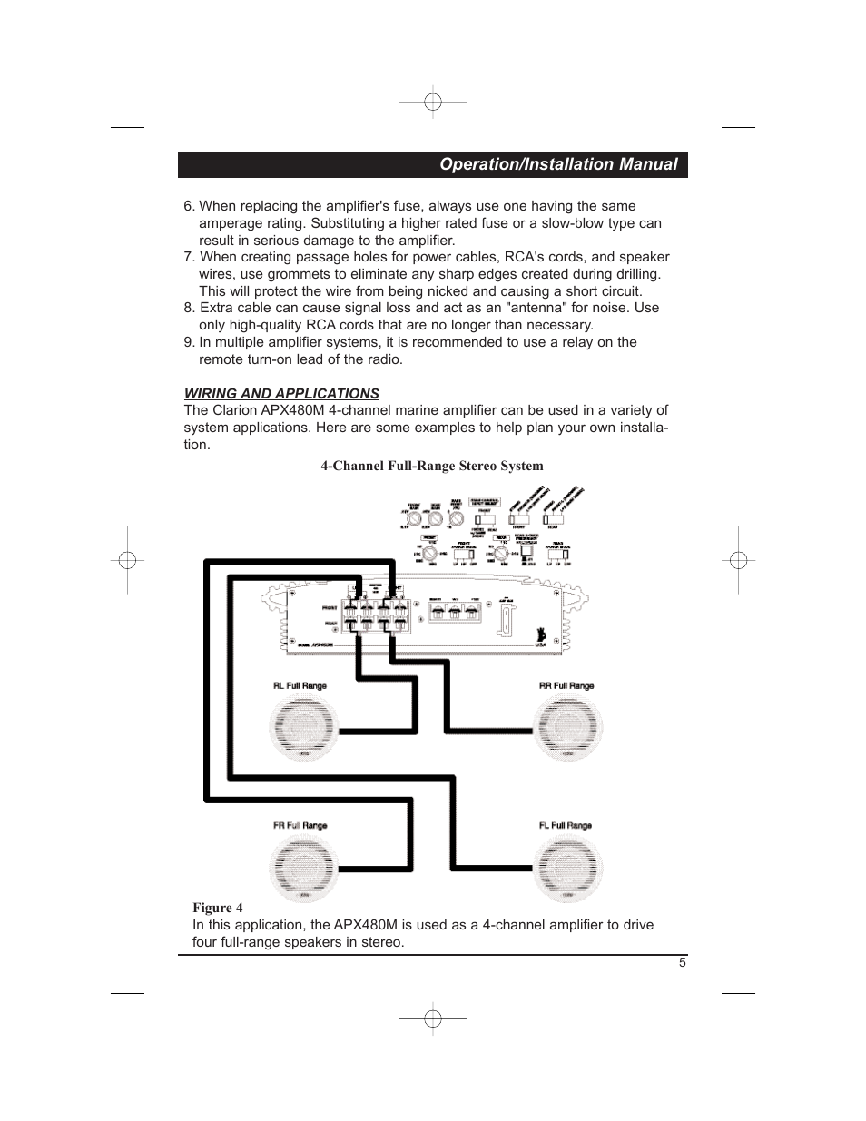 Clarion APX480M User Manual | Page 7 / 16