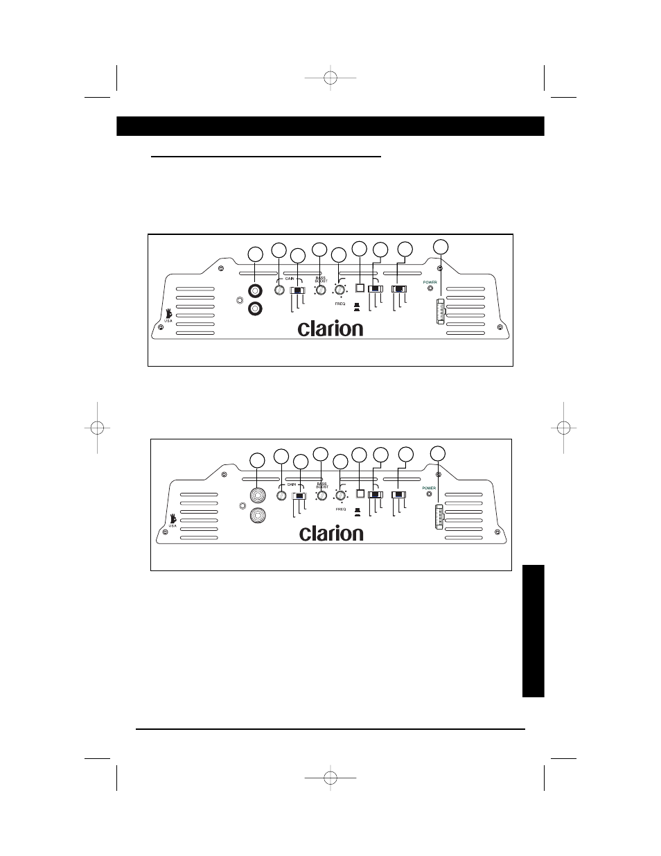 Owner’s manual, Figure 1-1, Figure 1-2 | Connections 5 | Clarion APX640.4 User Manual | Page 5 / 19