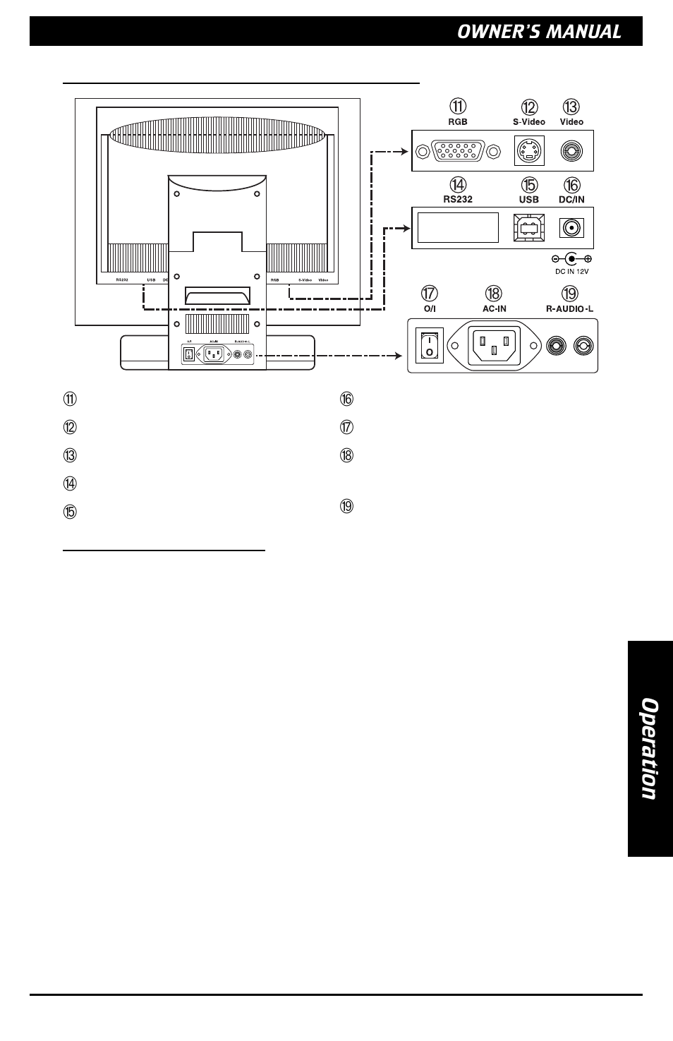 Oper a tion | Clarion VMA1891 User Manual | Page 5 / 12
