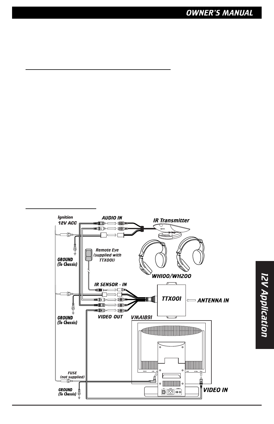 12v a pplication | Clarion VMA1891 User Manual | Page 9 / 12