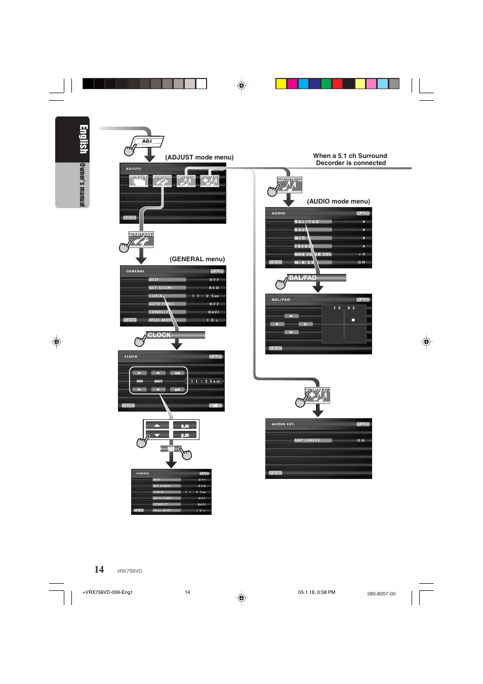 English | Clarion VRX756VD User Manual | Page 12 / 73