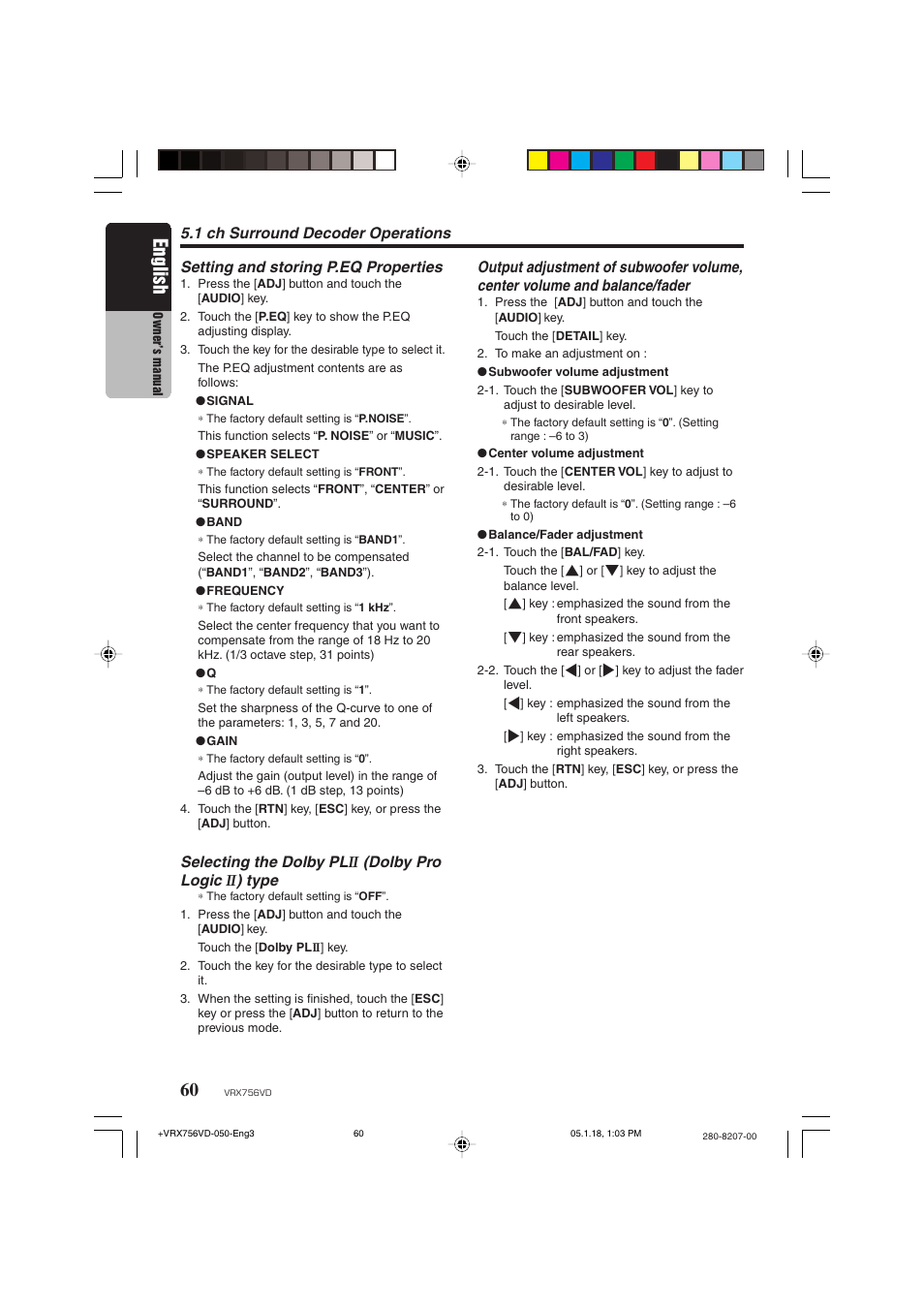 English | Clarion VRX756VD User Manual | Page 58 / 73