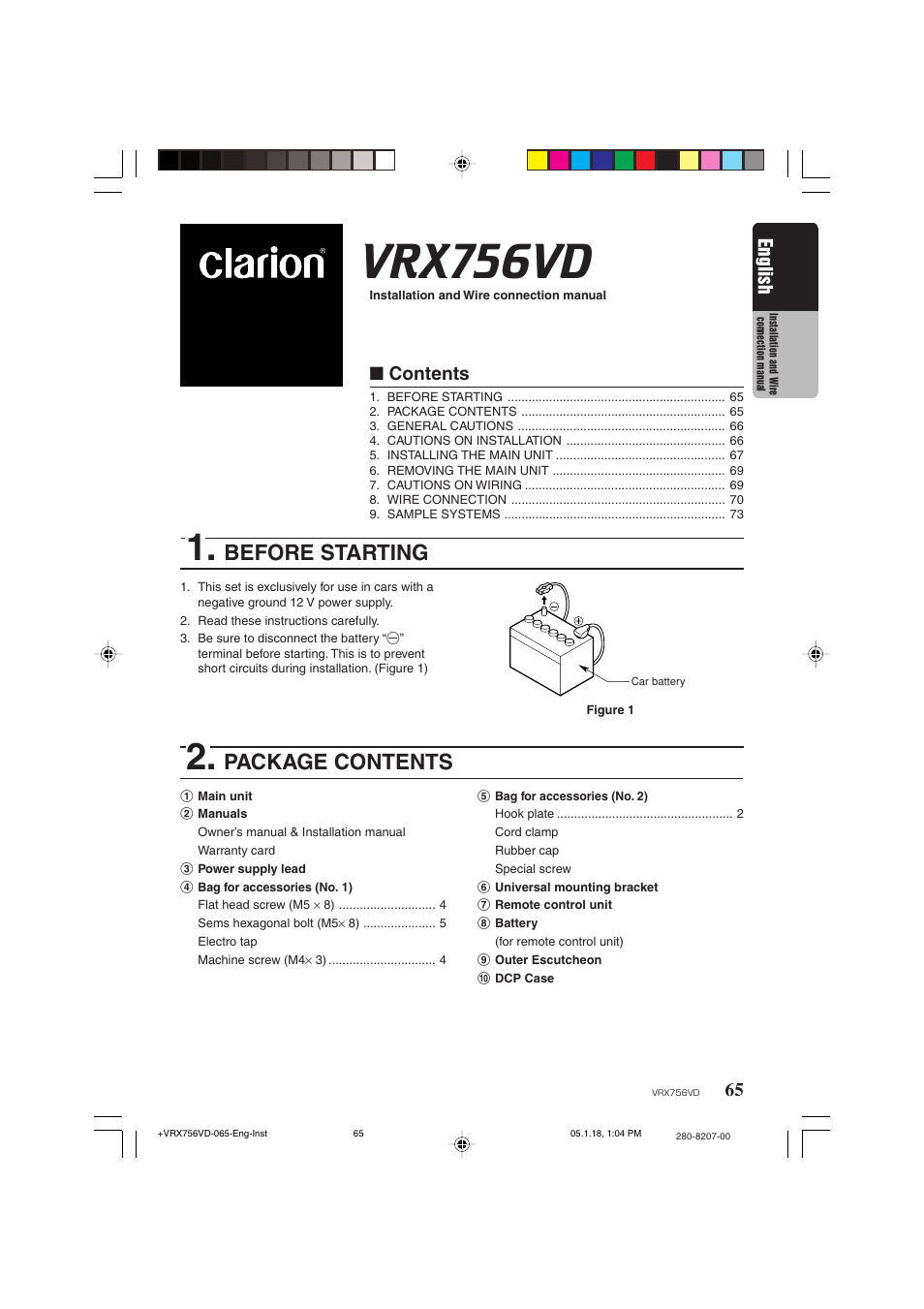 Clarion VRX756VD User Manual | Page 63 / 73