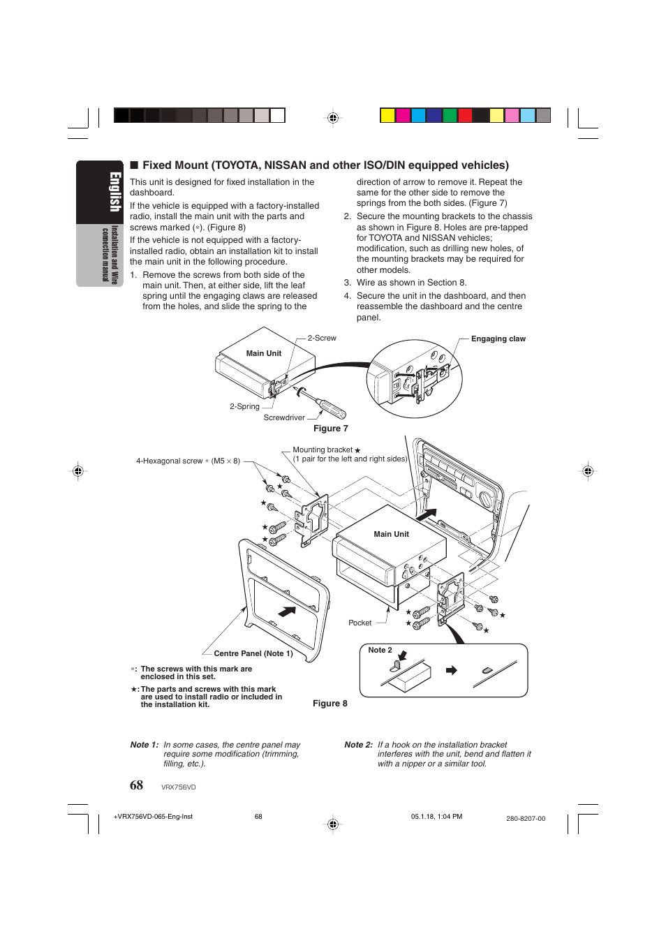 English | Clarion VRX756VD User Manual | Page 66 / 73