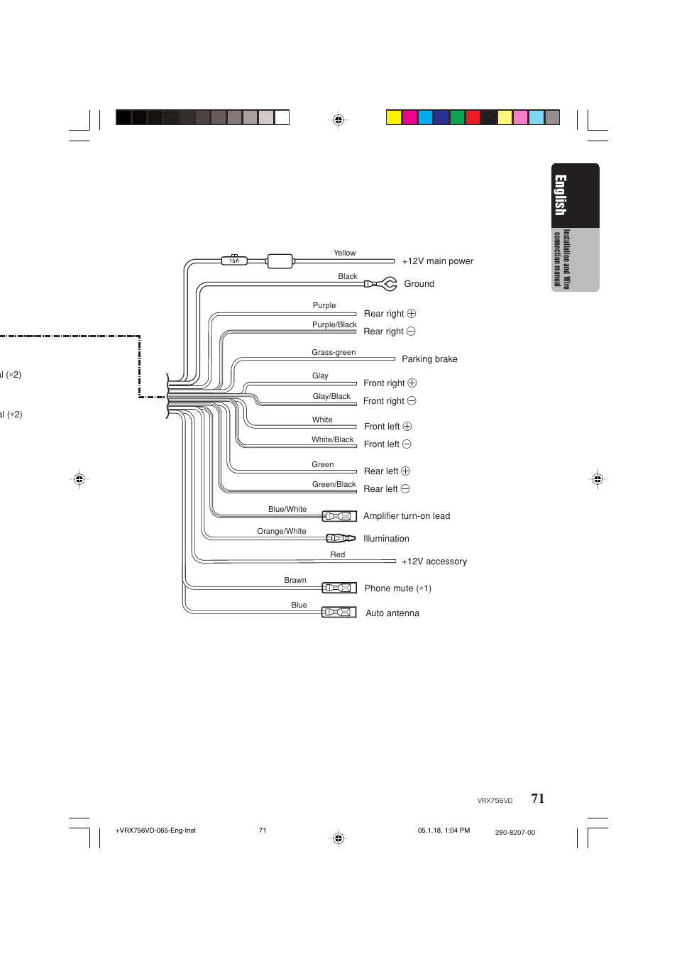 English | Clarion VRX756VD User Manual | Page 69 / 73