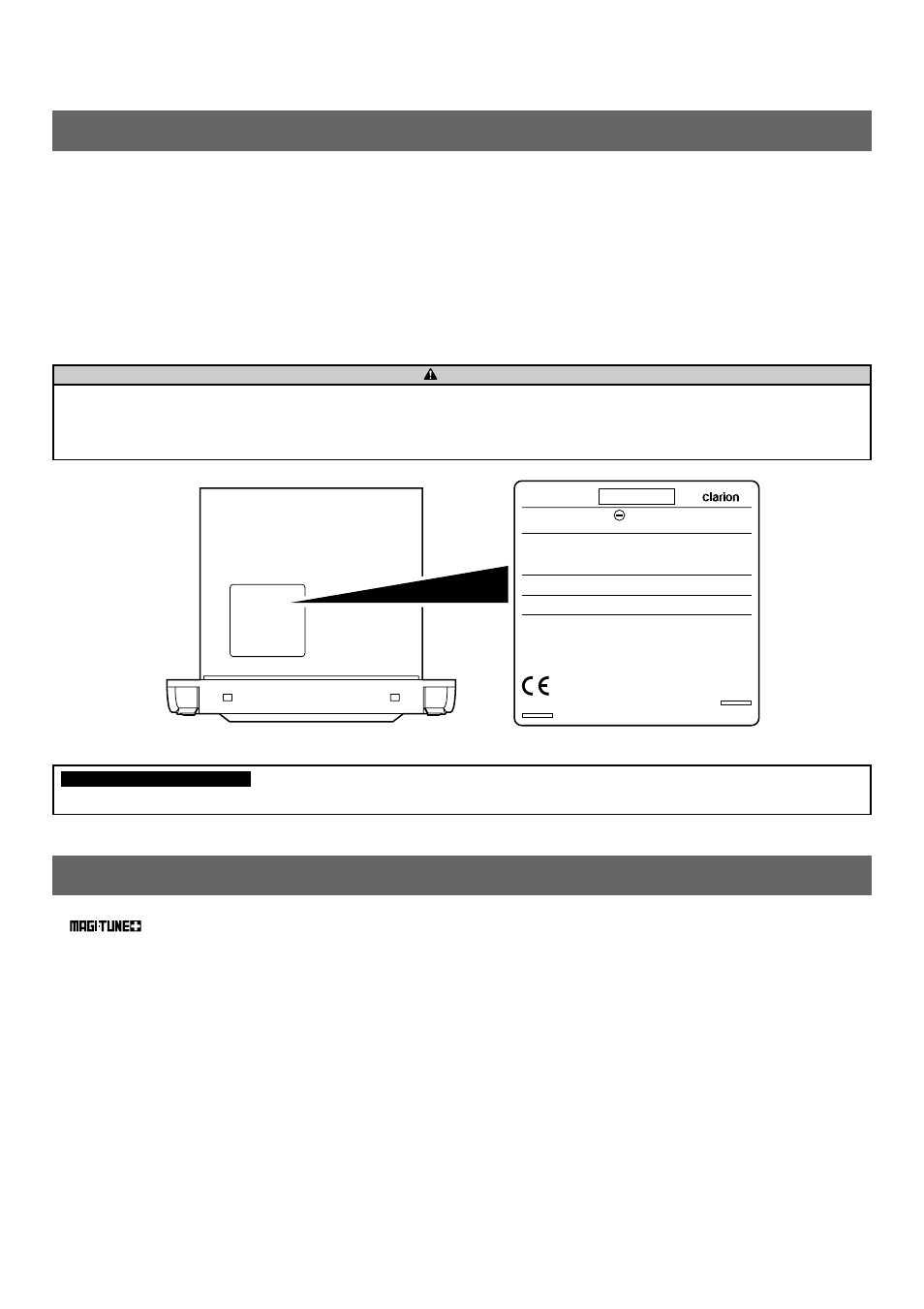 Precautions, Features, Caution | Clarion AM/FM CD PLAYER XMD2 User Manual | Page 2 / 16