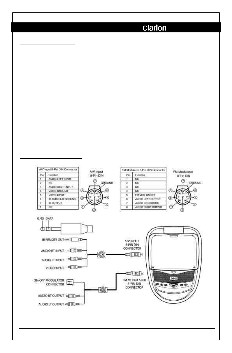 Clarion OHM833 User Manual | Page 7 / 10