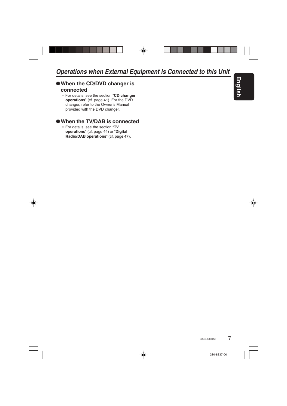 7english | Clarion DXZ868RMP User Manual | Page 7 / 56