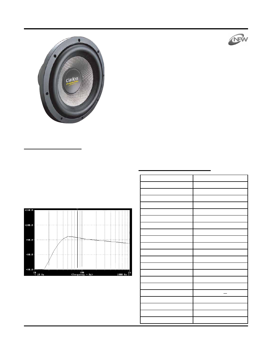 Clarion PXW1241 User Manual | 1 page