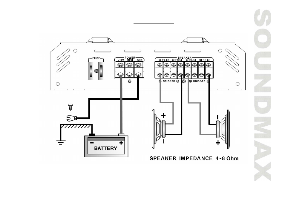 Channel bridged mode | SoundMax SM-SA6042 User Manual | Page 9 / 28