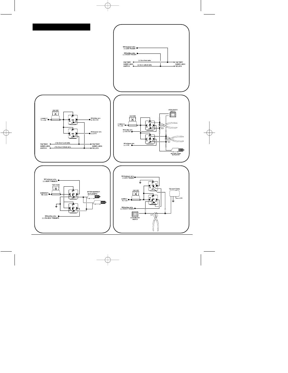 Door lock diagrams | Clarion UNGO MS3001 User Manual | Page 21 / 26