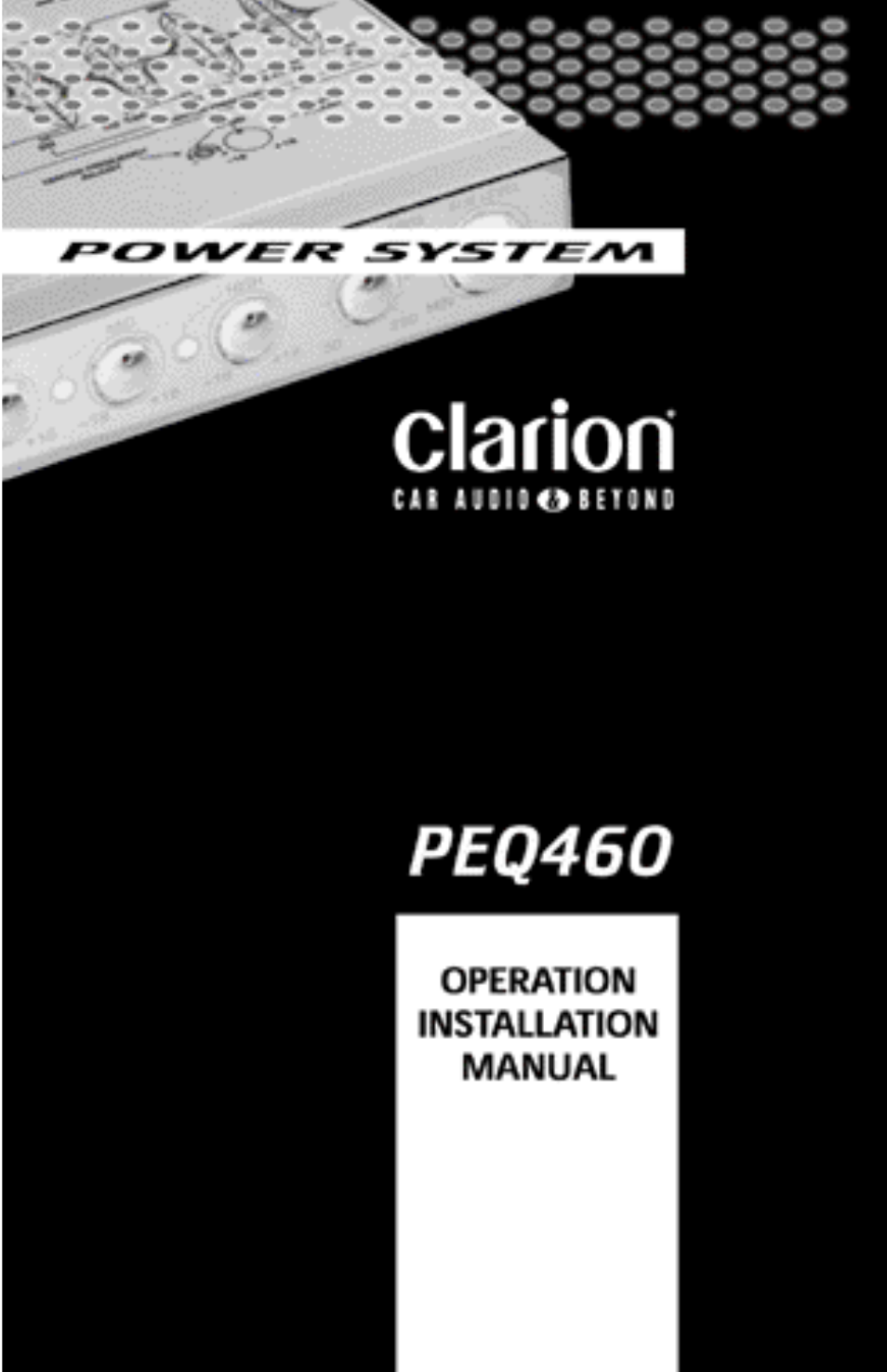 Clarion PEQ460 User Manual | 8 pages