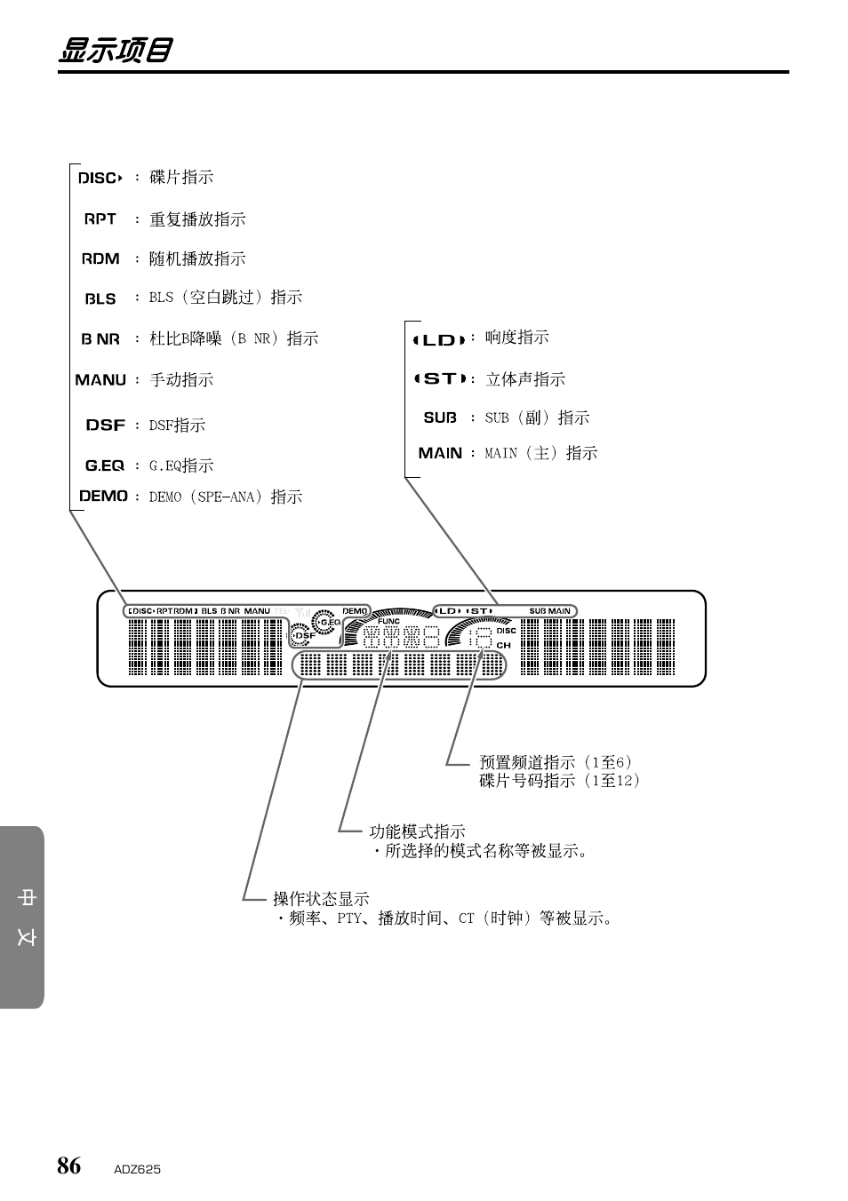 Clarion ADZ625 User Manual | Page 82 / 104