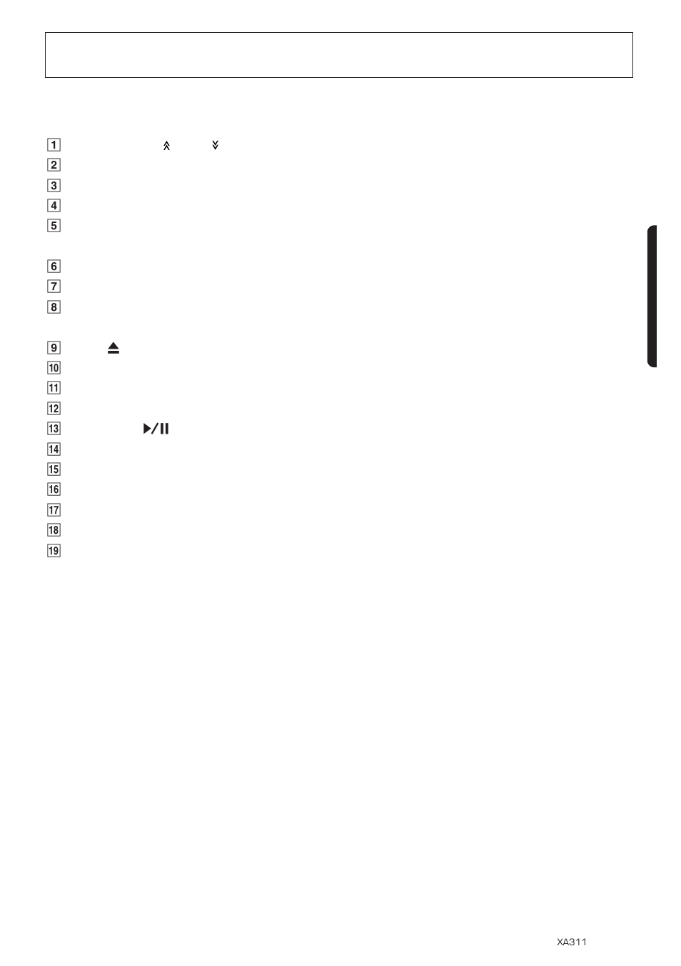 Button terminology, English 5 | Clarion XA311 User Manual | Page 3 / 10