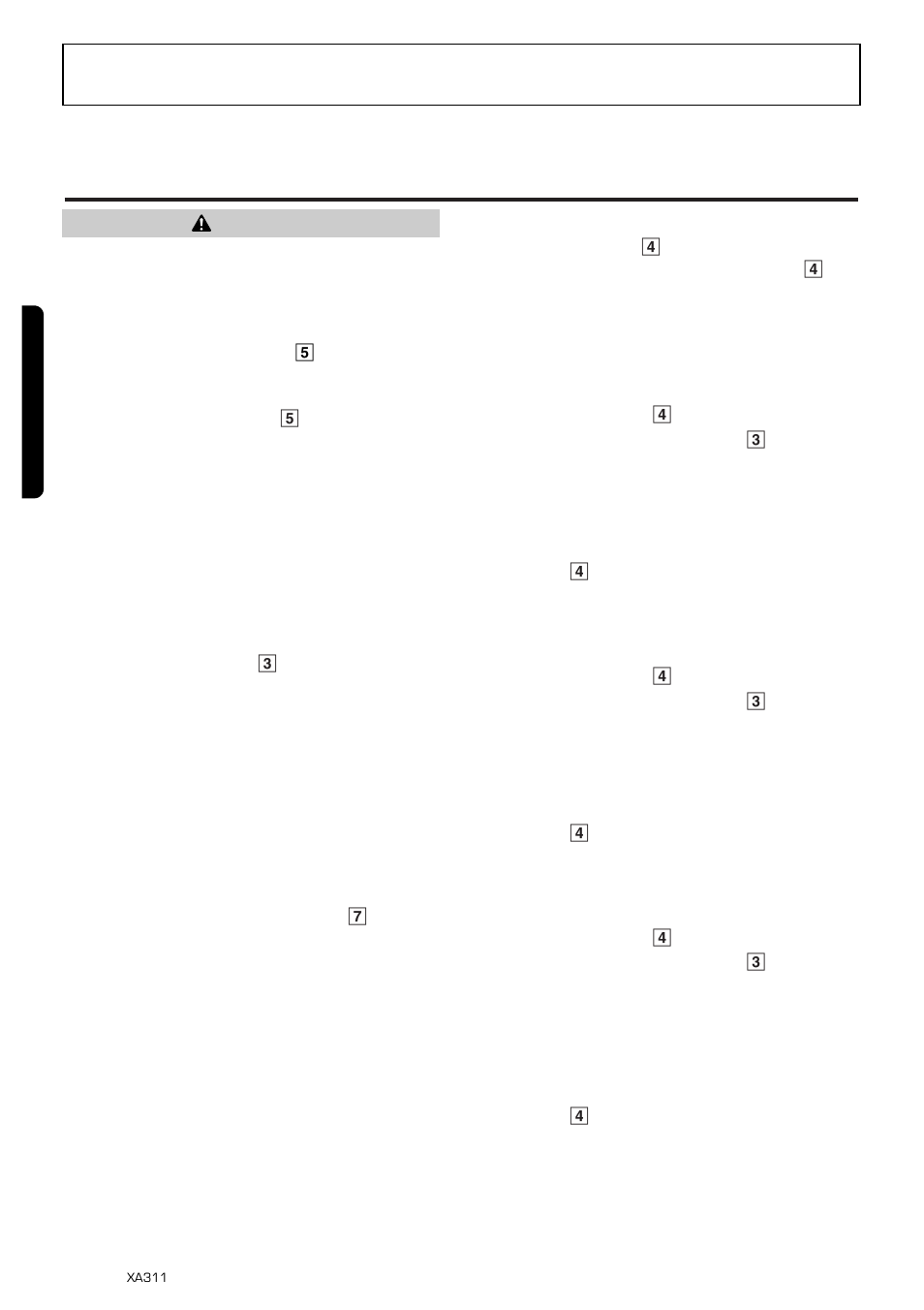 Operation, 6english, Basic operation | Adjusting the volume, Setting the z-enhancer, Adjusting the tone, Adjusting the bass, Adjusting the treble, Adjusting the balance, Caution | Clarion XA311 User Manual | Page 4 / 10