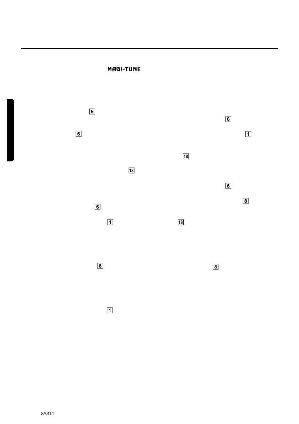 8english, Radio operation, Fm reception | Listening to the radio, Seek tuning, Manual tuning, Presetting stations, Preset scanning (preset station scan) | Clarion XA311 User Manual | Page 6 / 10