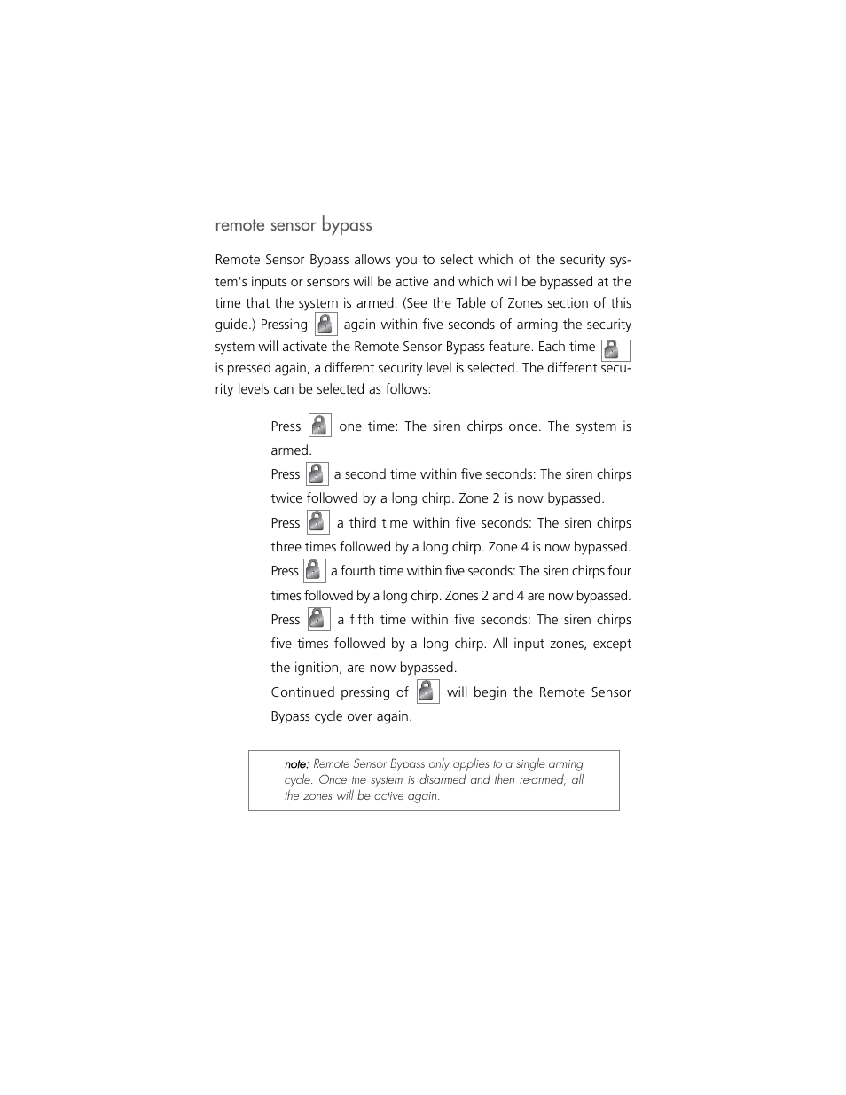 Remote sensor bypass | Clarion S100 User Manual | Page 11 / 36