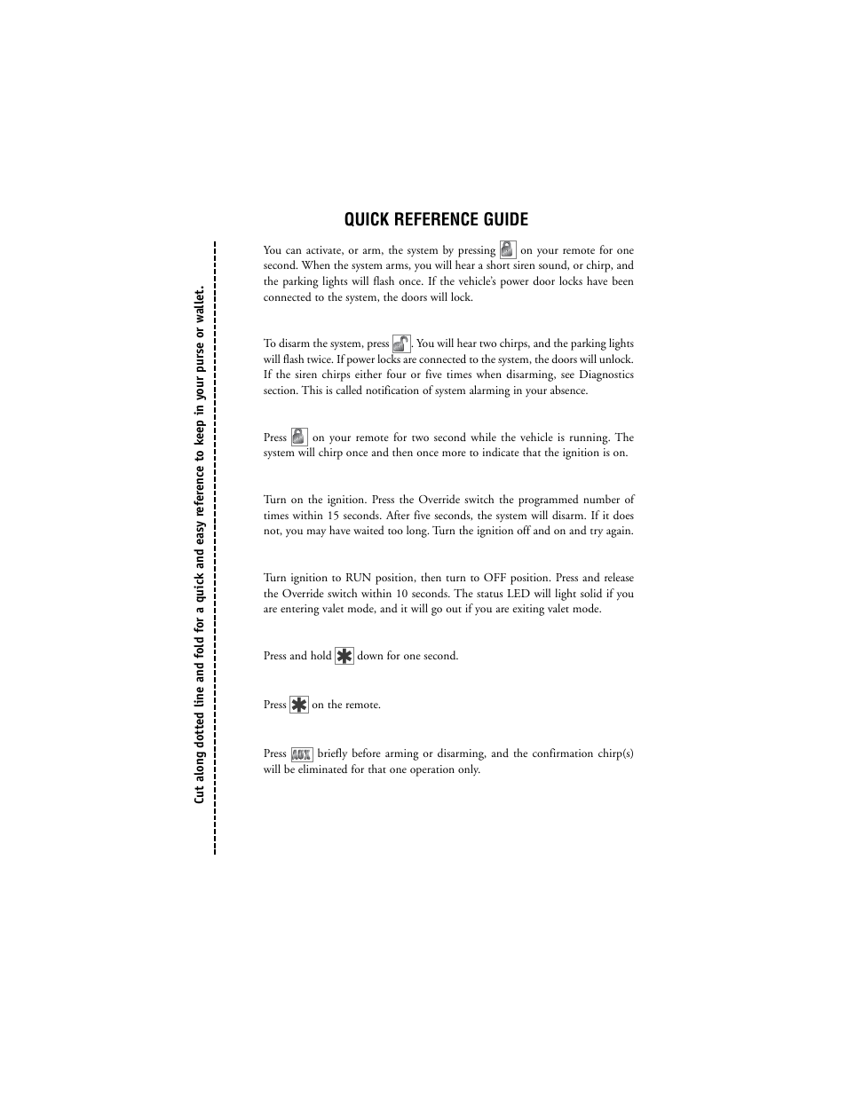 Quick reference guide | Clarion S100 User Manual | Page 34 / 36