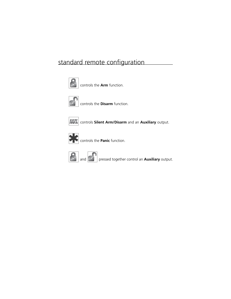 Standard remote configuration | Clarion S100 User Manual | Page 5 / 36