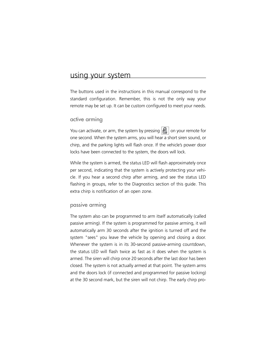 Using your system | Clarion S100 User Manual | Page 9 / 36