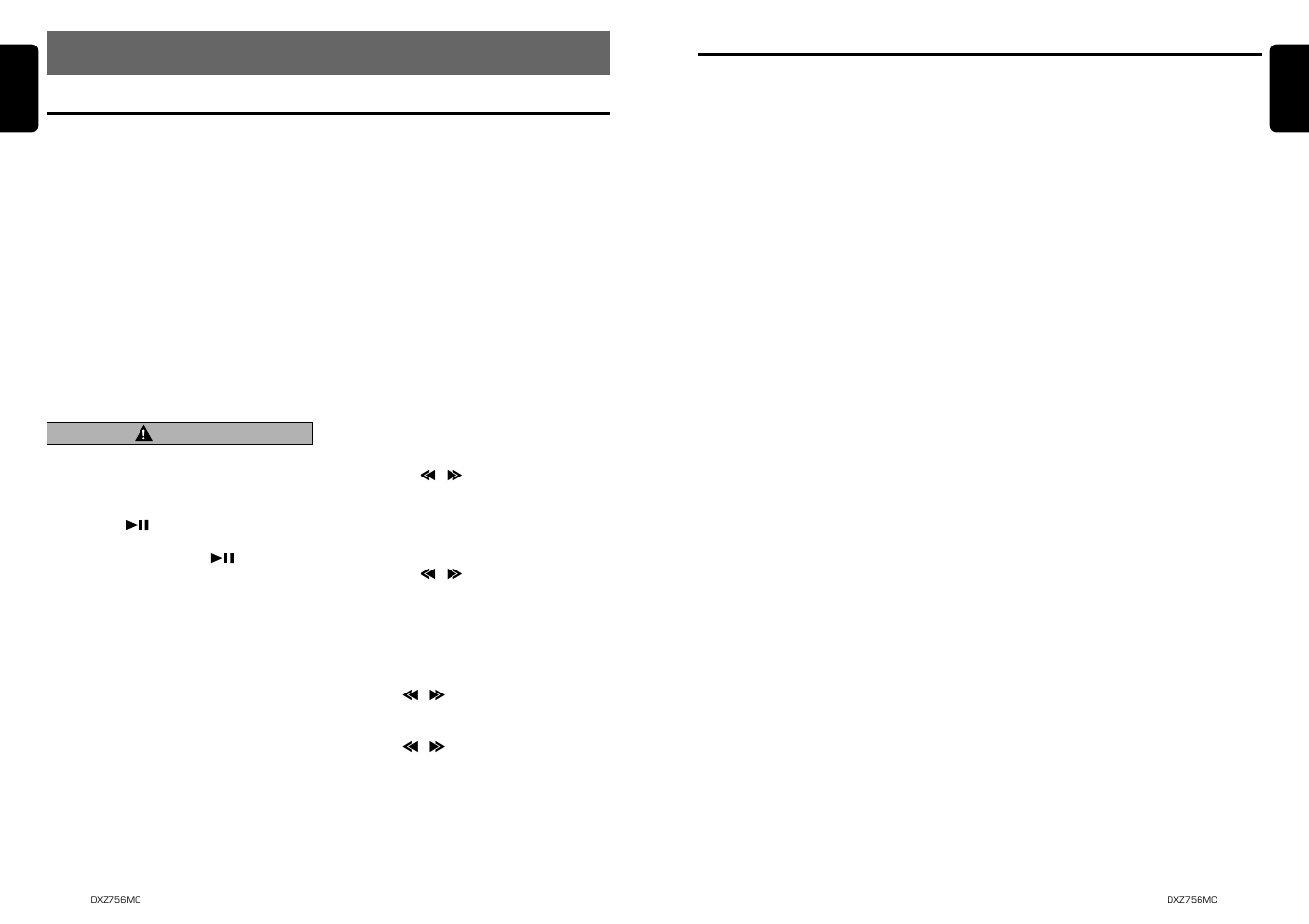 Operations of accessories, Cd changer operations, 27 english 26 | English, Caution | Clarion DXZ756MC User Manual | Page 27 / 34